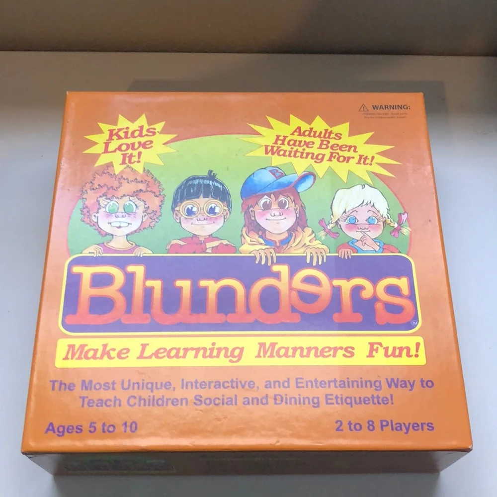 New Children’s Board Game Blunders Manners Game For Kids Ages 5-10